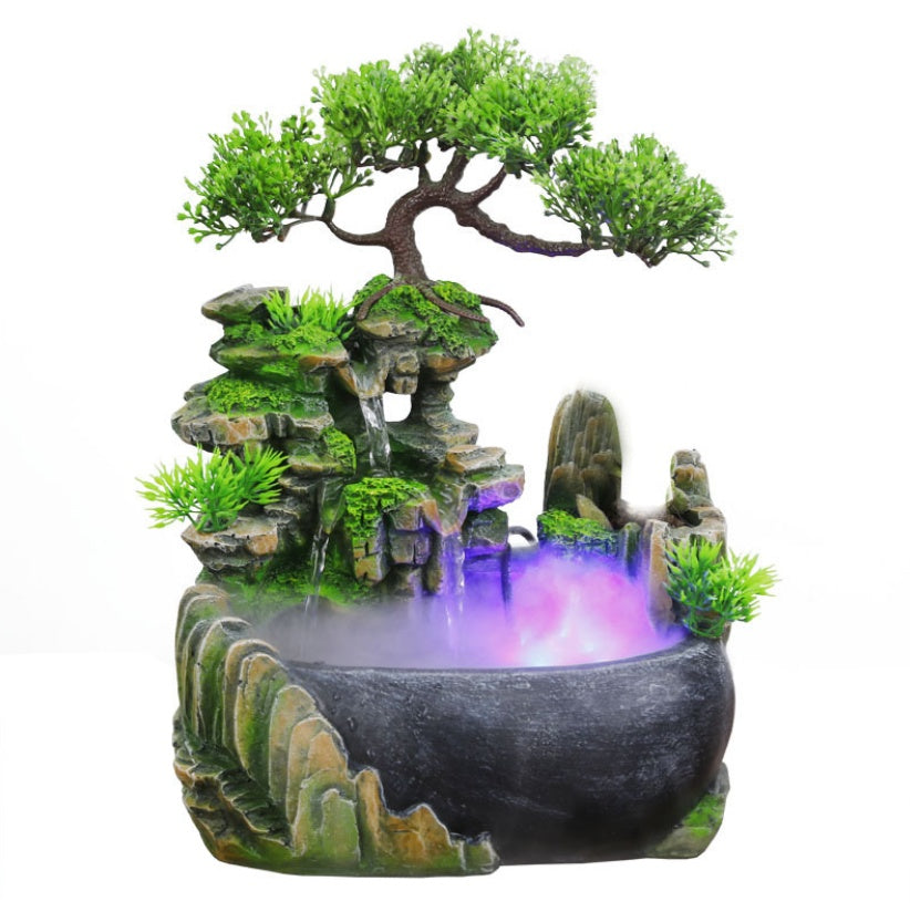 Small Rockery Water Tank Office Fish Tank Humidifier House DealSniper.net