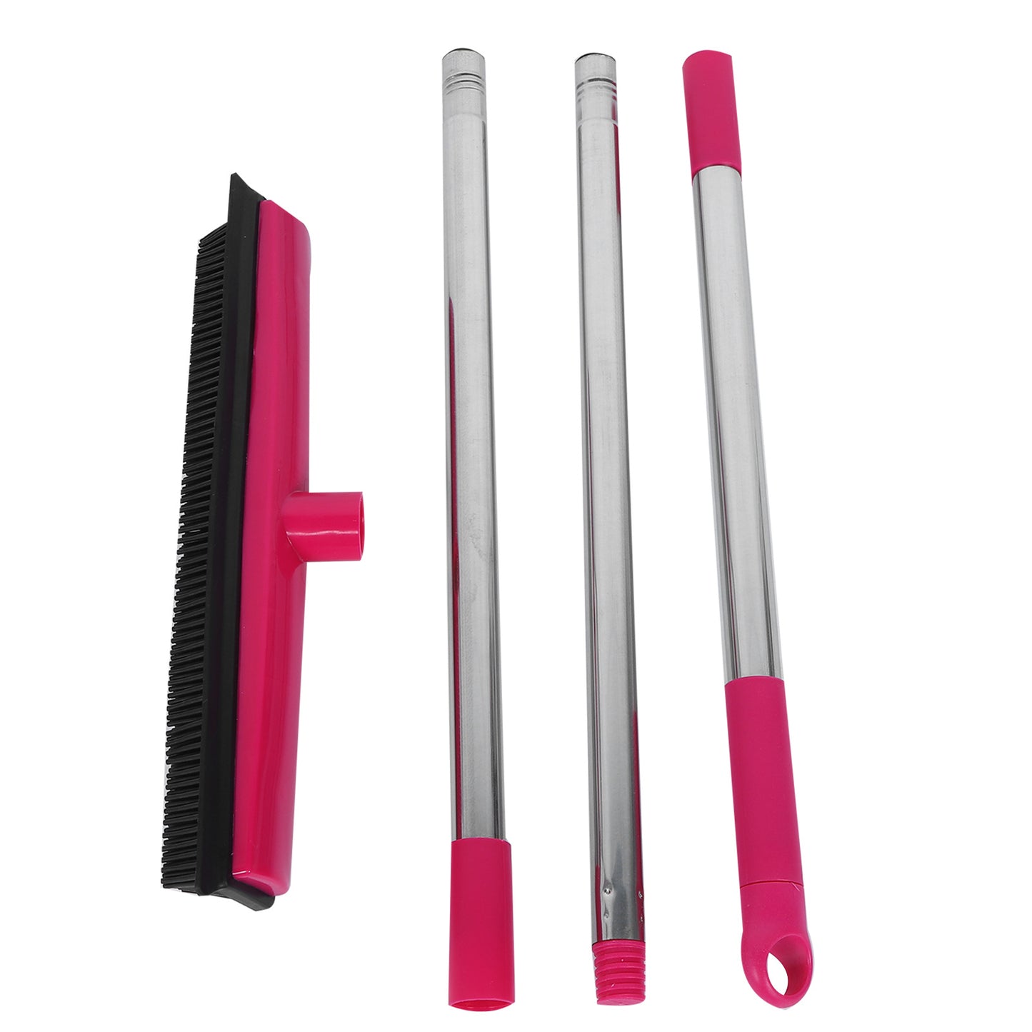 Multifunction Telescopic Floor Carpet Pet Hair Dust Removal House DealSniper.net pink