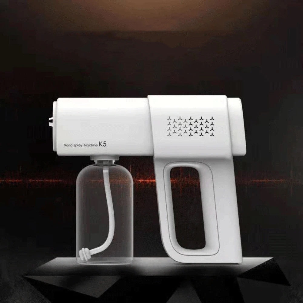 Electric Sanitizer Sprayer Handheld Blue Light Nano Steam Disinfection Spray Gun Home Car Wireless USB Humidifier Atomizer House DealSniper.net