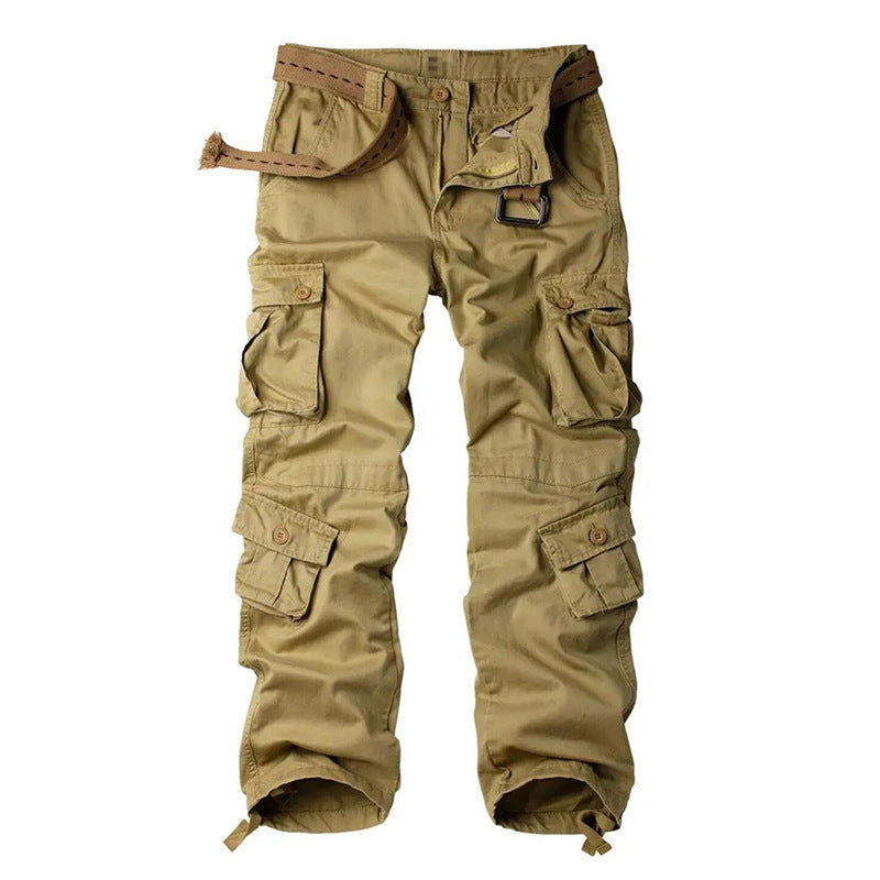 Men's Cargo Pants 3D Multi Pockets Loose Straight Leg Work Pants Men Gym From House