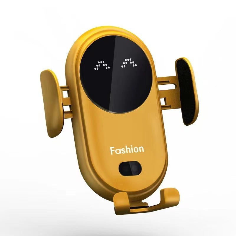 Infrared Induction Car Wireless Charger Car Phone Holder Vehicle DealSniper.net Yellow USB