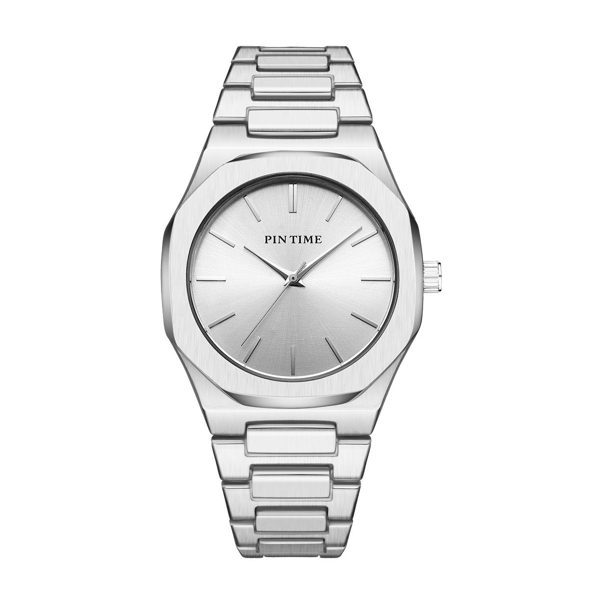 Men's And Women's Pin Scale Solar Pattern 30 Meter Waterproof Quartz Watch Jewelry dealsniper-net Silver
