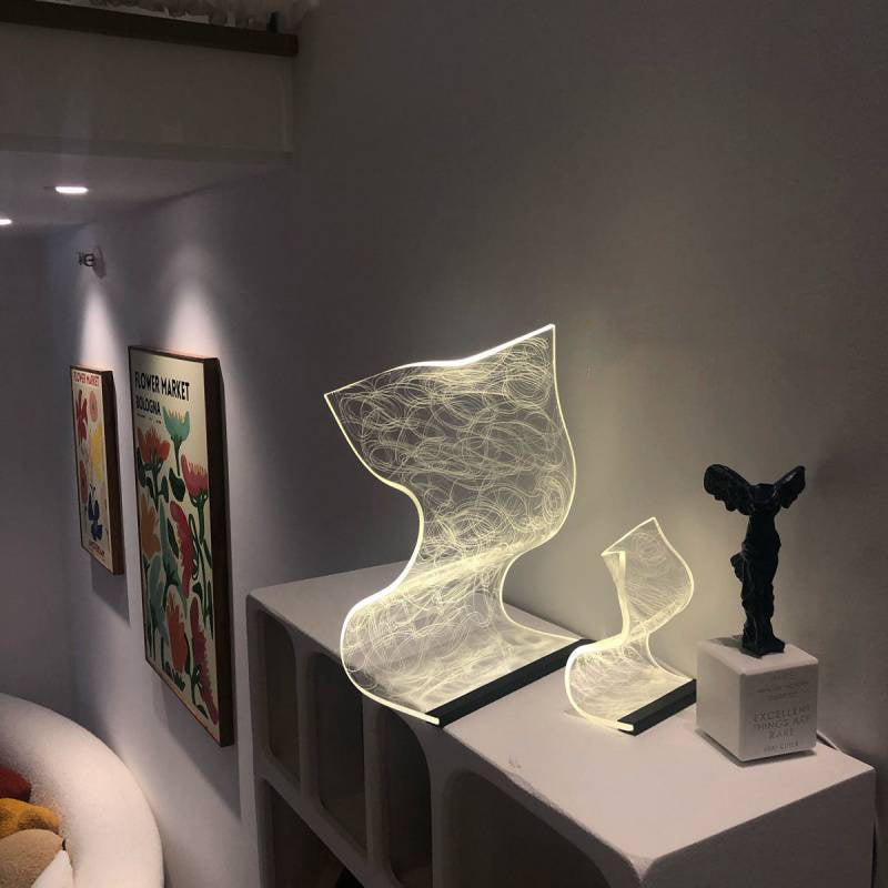 Warm High Appearance Level Bedside Lamp Small Night Light Home Decor DealSniper.net