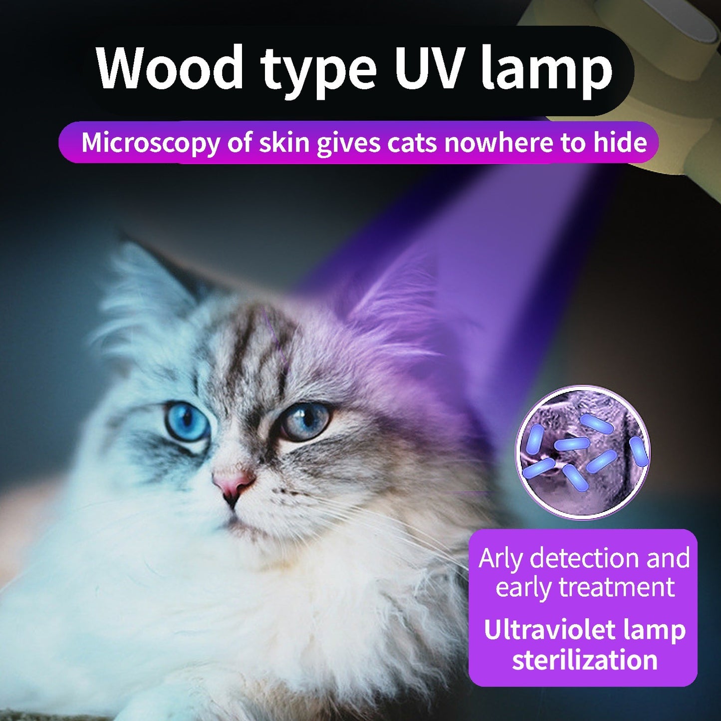 Pet Germicidal Sterilizing Comb Usb Rechargeable Hair Removal Pets DealSniper.net