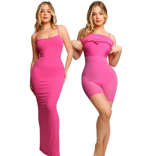 Round Neck Sleeved Slim Fitting Long Dress Women DealSniper.net