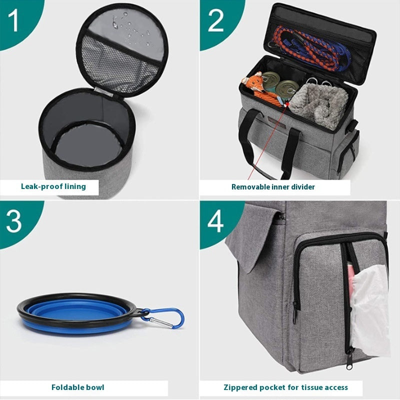 Pet Bag Out Travel Convenient Large-capacity Backpack Pets DealSniper.net
