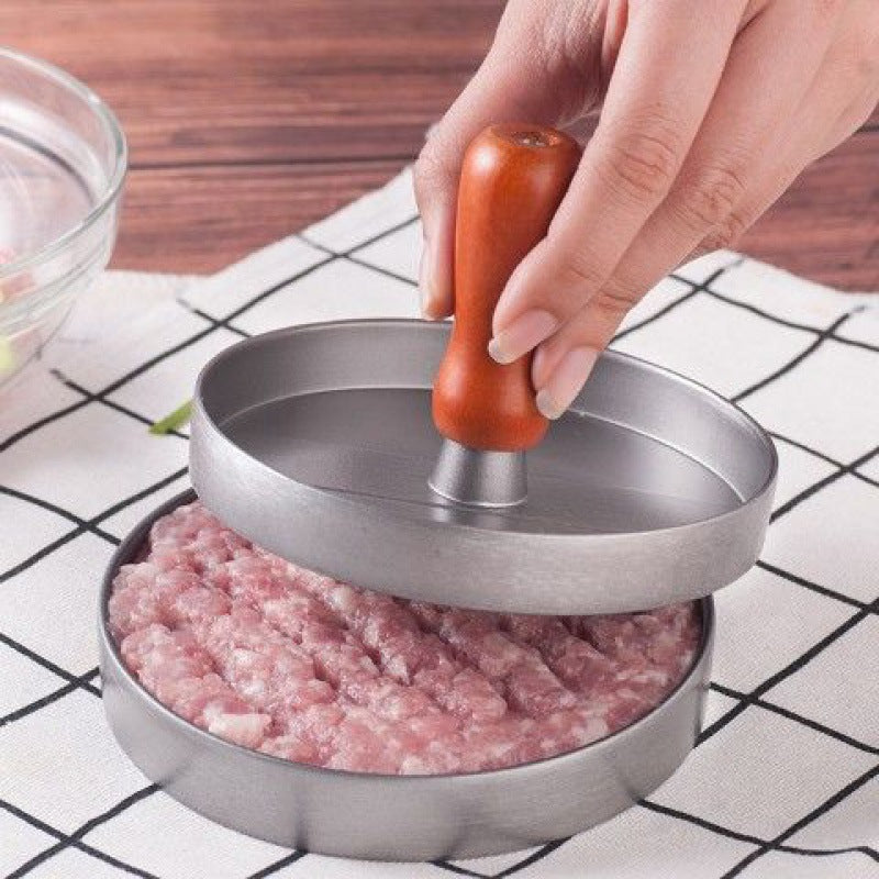 Round Burger Press Aluminum Alloy Burger Meat Beef Barbecue Burger Deals DealSniper.net Single head style