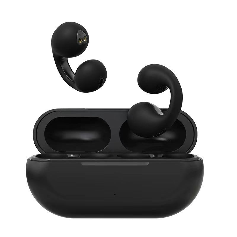 Wireless Ear Clip Bone Conduction Headphones Gadgets DealSniper.net Black USB