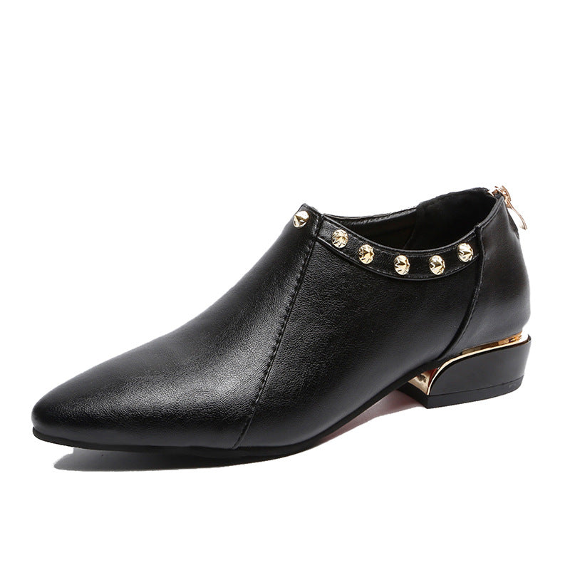 New Style Pointed Rivet Fashion Casual Single Shoes Women Women DealSniper.net