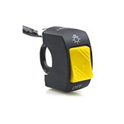 Motorcycle And Electric Vehicle Accessories Refitting Faucet LED Headlights Vehicle DealSniper.net Yellow