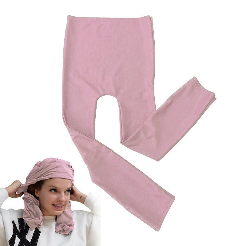Trouser Shaped Bun Without Heat Curling Stick Women DealSniper.net Pink