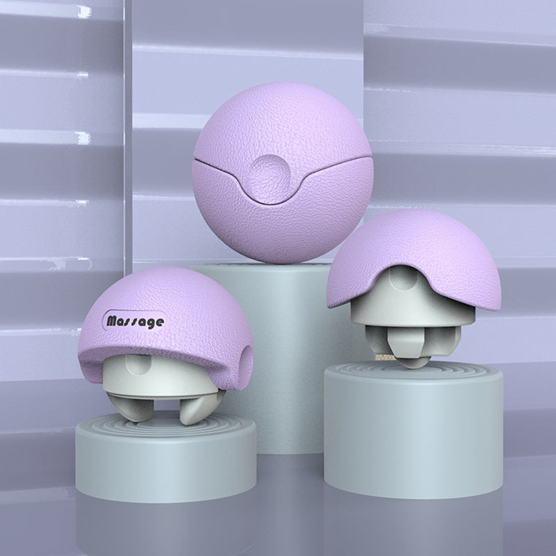 Multifunctional Portable Massage Ball Yoga Sports DealSniper.net Purple Color Box Package