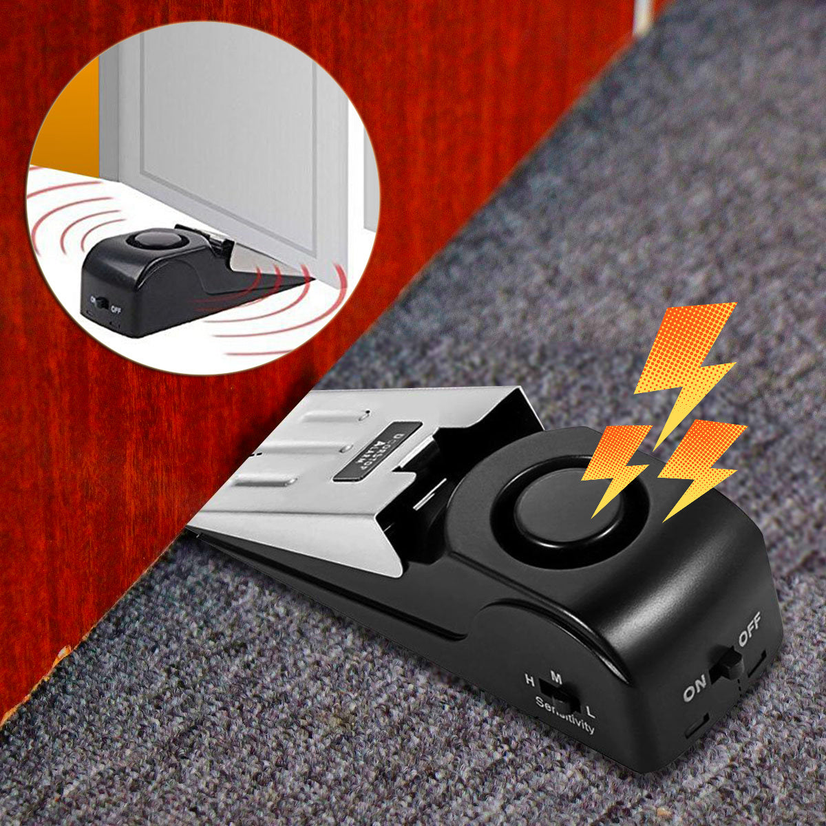 Door Stop Alarm Door Resistance Burglar Alarm Door Gap Alarm Home DealSniper.net