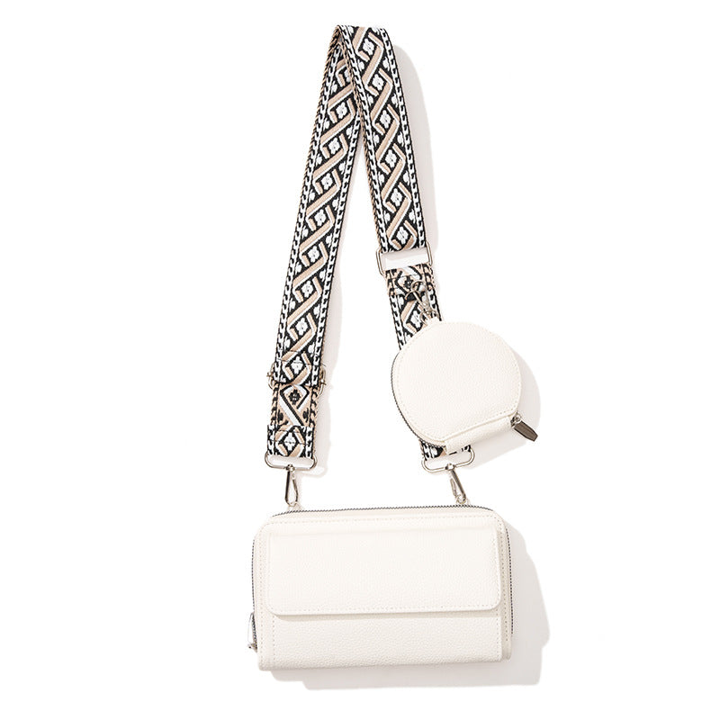 One-shoulder Crossbody Mobile Phone Bag Multi-functional Women Gym From House White Mother And Child Bag