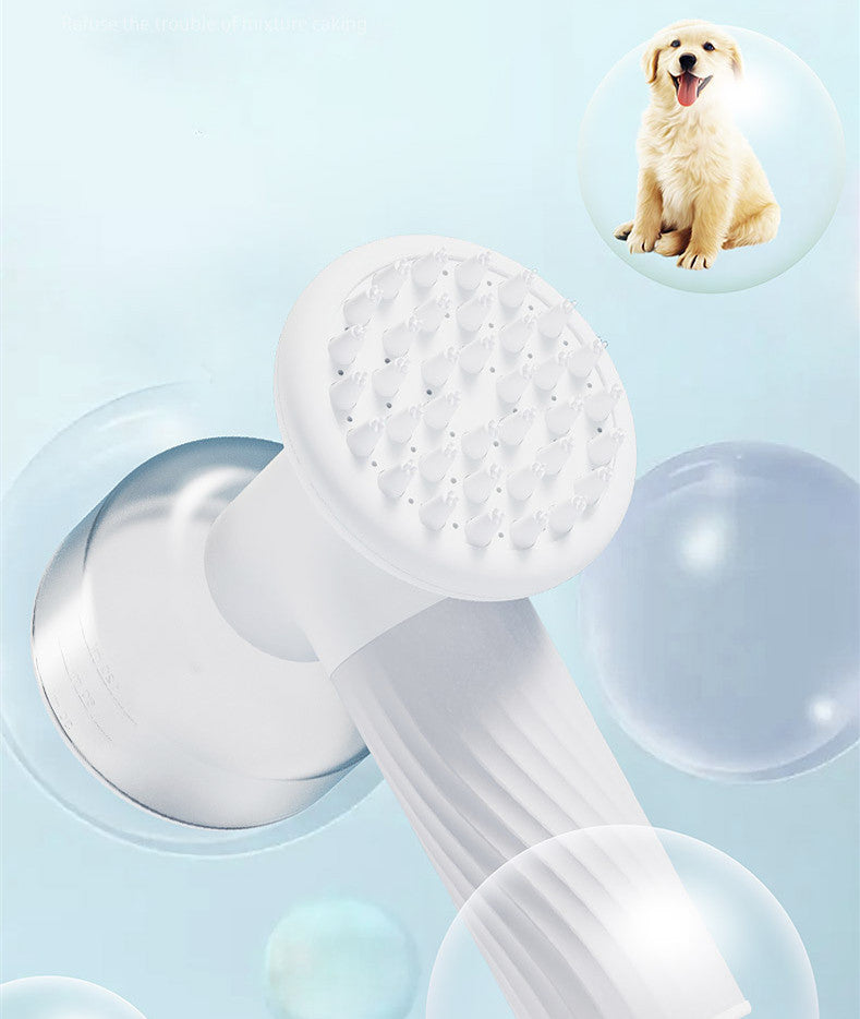 Automatic Foaming Dog Cat Bath Brush Dog Shampoo Brush Pets Gym From House
