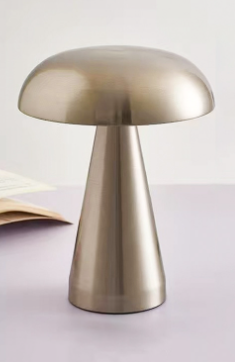 Mushroom Lamp LED Table Lamps Touch Dimming Rechargeable Lights Home dealsniper-net Silvery