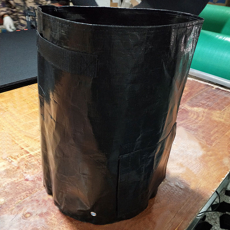 PE cloth garden planting bag Garden DealSniper.net Black 23x28cm