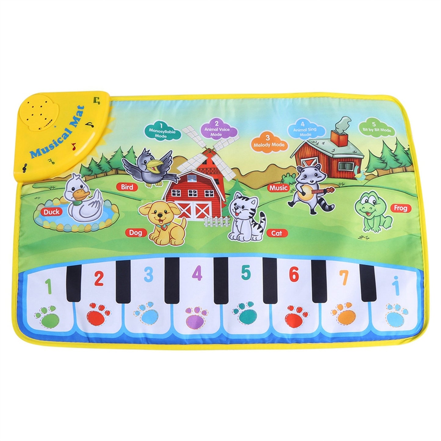 Baby Music Mat Children Crawling Piano Carpet Toy Kids DealSniper.net as picture