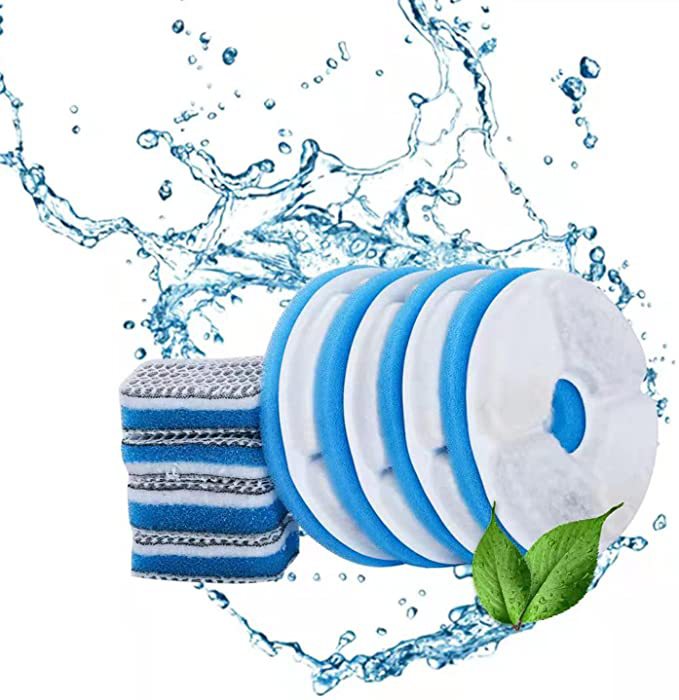 Pet Cat Dog Stainless Steel Automatic Circulation Water Dispenser Pets dealsniper-net Filter cotton set 220V US