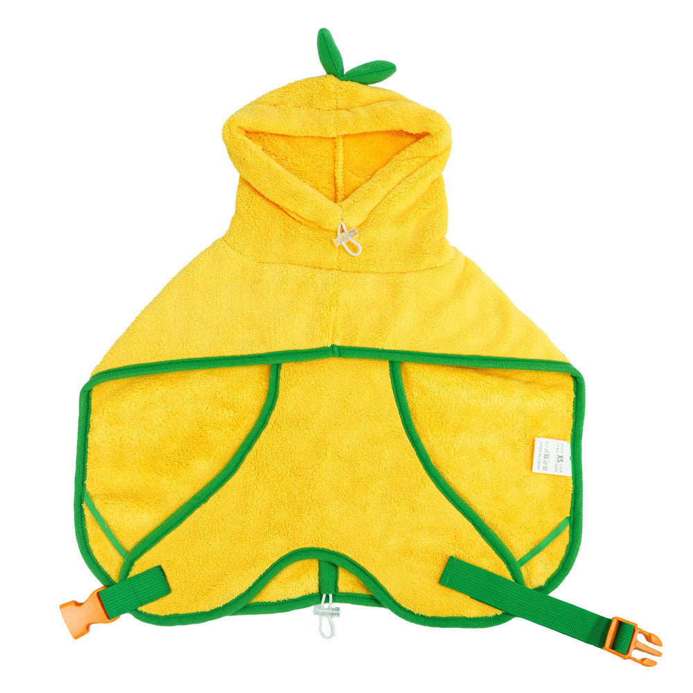 Pet Bathrobe Dog Bath Towel Super Absorbent Shower Pets DealSniper.net Pumpkin Style L