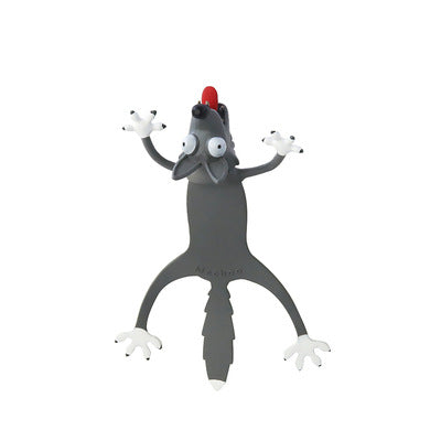 Creative PVC Personality Student Gift 3D Three-dimensional Animal Bookmark Kids DealSniper.net Wolf