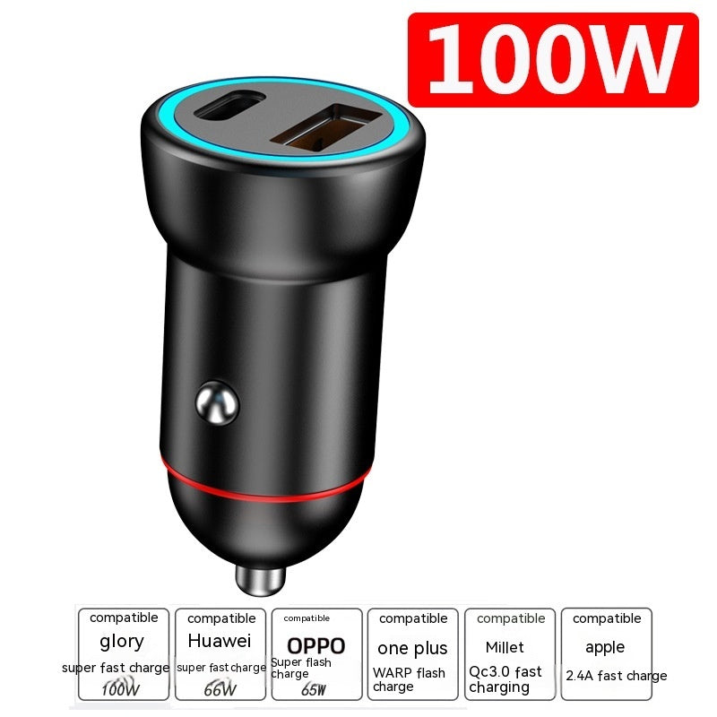 Car Charger 200W Super Multifunctional Vehicle DealSniper.net Black Mini 100W Super Fast Charge