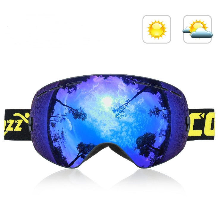 Spherical Double-layer Anti-fog Glasses Outdoor DealSniper.net J