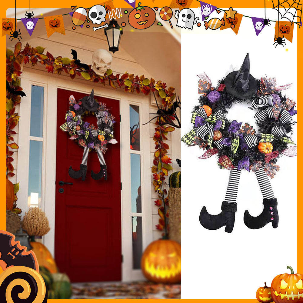 Halloween Door Hanging Wreath Supplies Decoration Halloween Holidays DealSniper.net