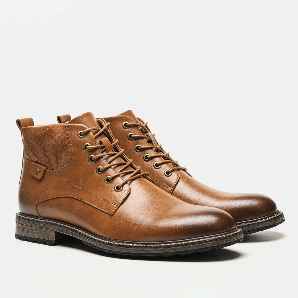 Mens Fashion Casual High Top Martin Boots Men DealSniper.net