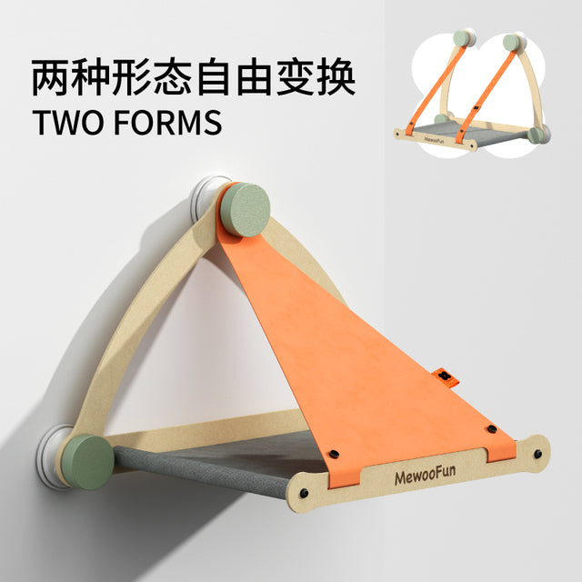 Cat Hammock Pet Hanging Beds Cat Sunny Window Seat Mount Deals DealSniper.net Orange