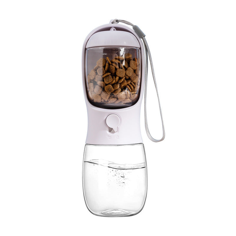 Ravel Puppy Water Bowl Dog Water Bottle With Food Container Pets DealSniper.net White 300ml