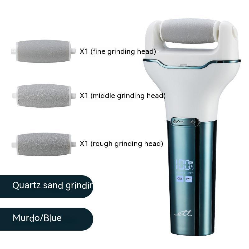Electric Foot Grinder Digital Display Waterproof Electric Beauty Gym From House Star Dark Blue Suit USb