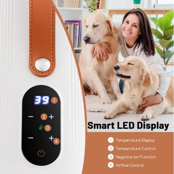 Dog Cat Hair Blower With Negative Ion Temperature Pets DealSniper.net