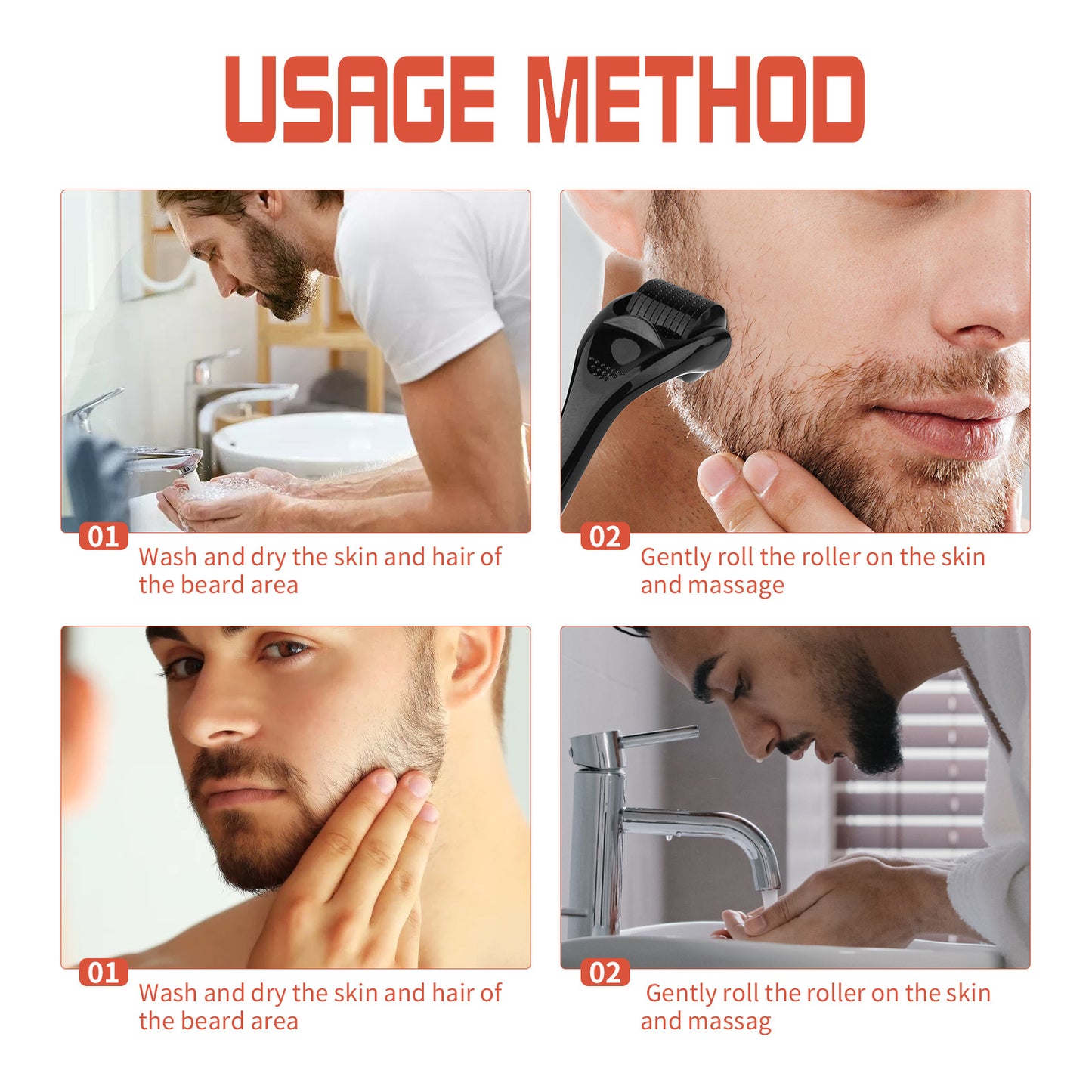 Beard Thick Roller Strong And Moisturizing Men dealsniper-net