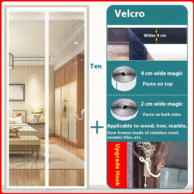 Decorative Magnetic Magic Door Curtain Stickers Punch-free Household House DealSniper.net White 100x210cm