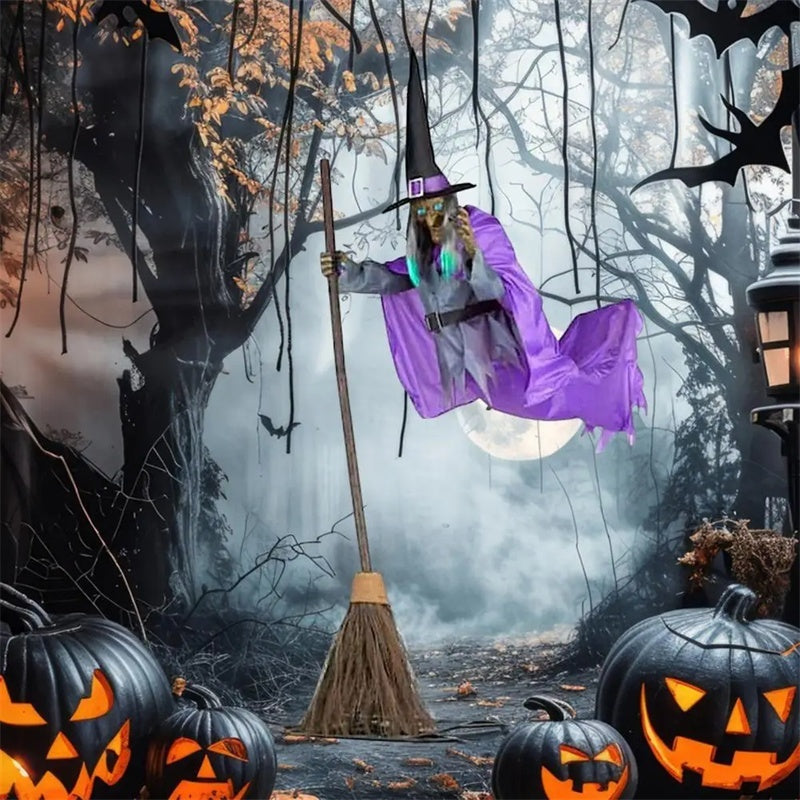 Halloween Flying Witch Decoration Halloween Ghost Outdoor Holidays DealSniper.net