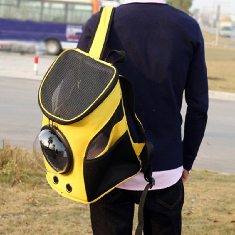 Cat&Dog Astronaut Capsule Backpack Pets DealSniper.net Yellow