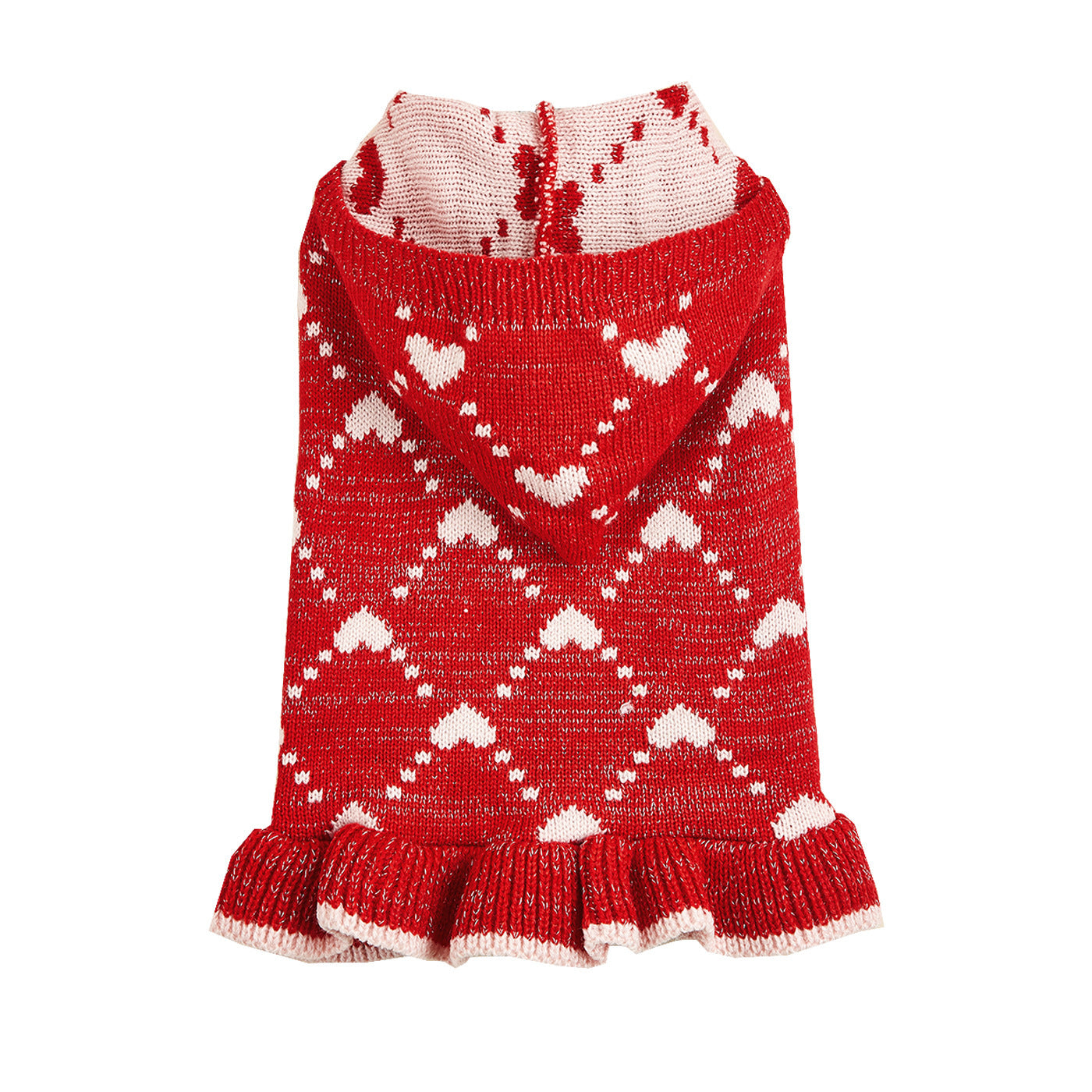 Small Dog Sweater Hoodies Dress Pets dealsniper-net Red L