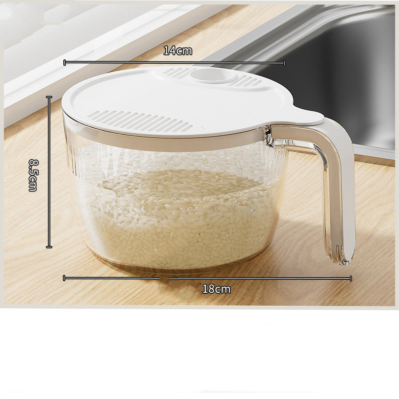 Multifunctional Drainage Basin For Domestic Kitchen Rice Fruit Washing Basket Vegetable Basket Wash Multi Function Kitchen Gadgets Kitchen DealSniper.net White S