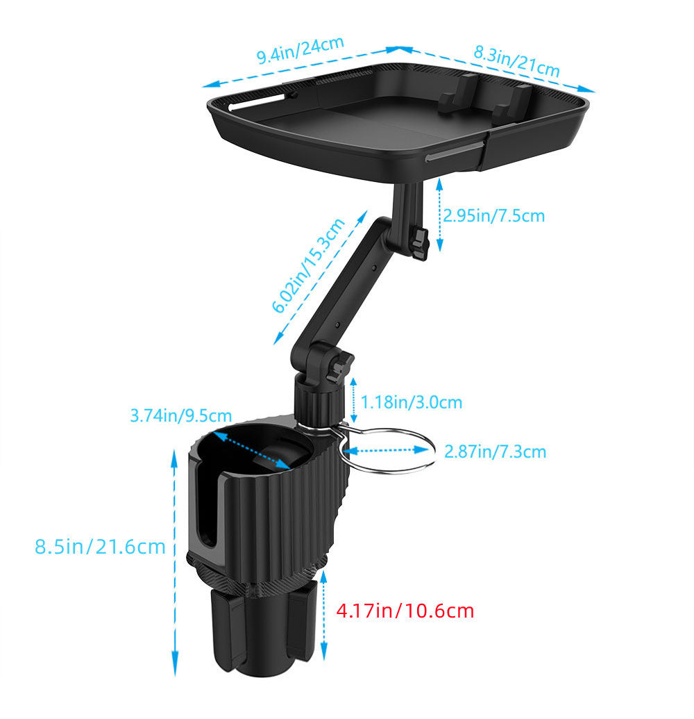 Food Storage Rack At Water Cup Position Vehicle Mounted Meal Tray Vehicle DealSniper.net