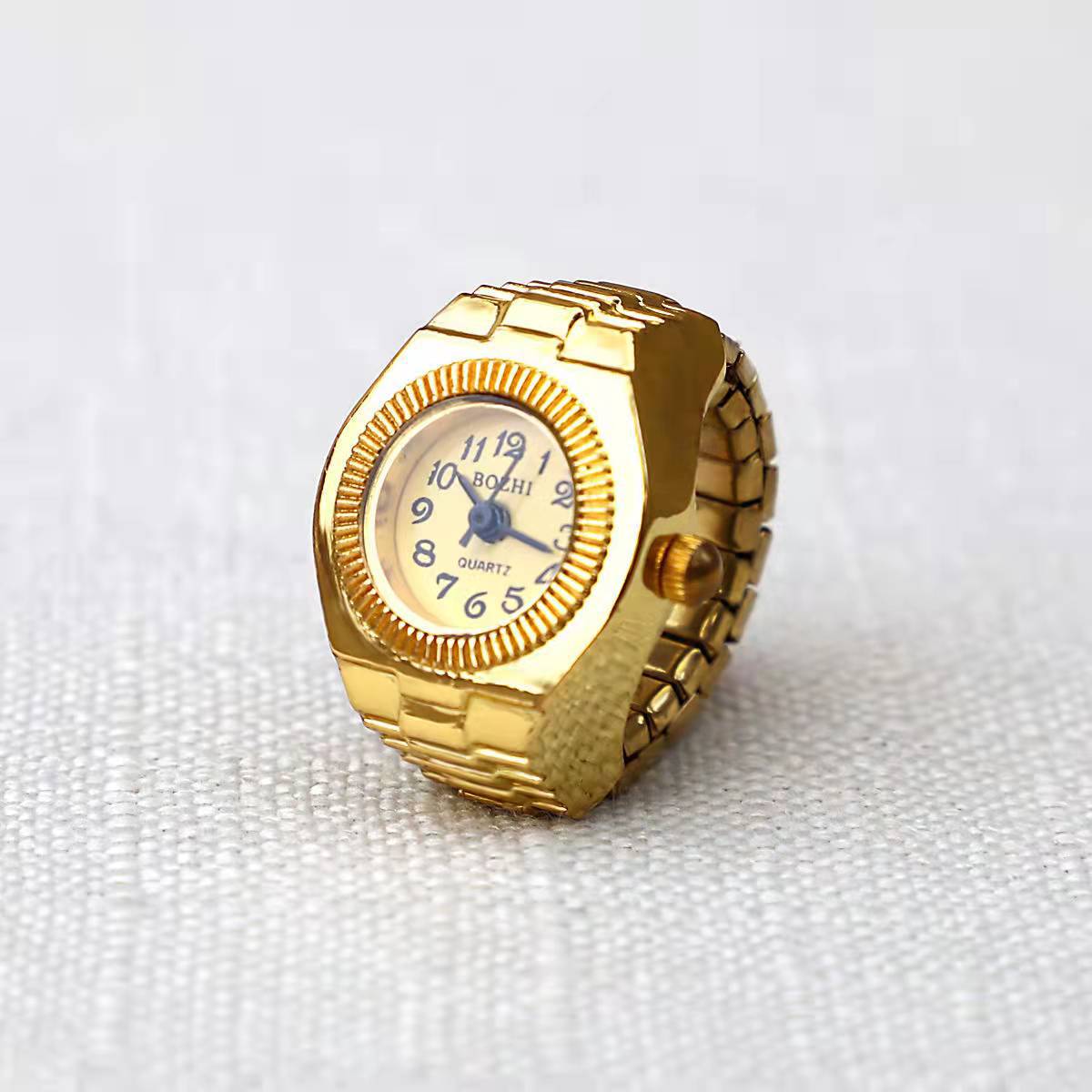 Simple All-Match Ring Watch Alloy Creative Watch Jewelry DealSniper.net Gold