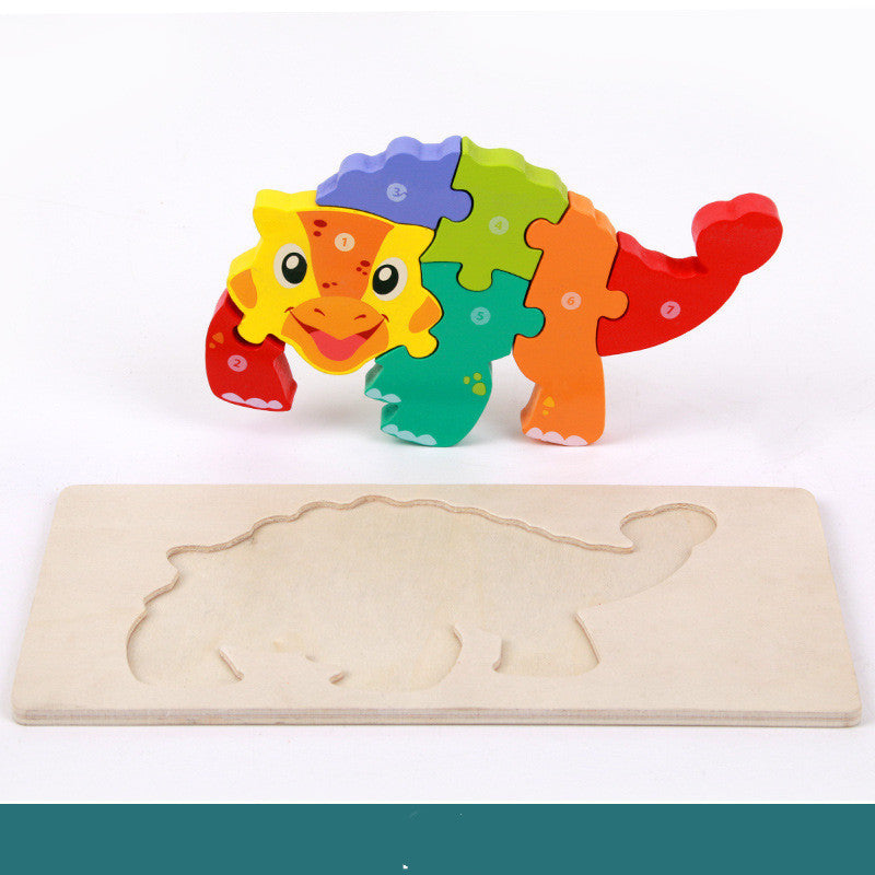 Children's Educational Toys Wooden Three-dimensional Montessori Kids DealSniper.net Jialong