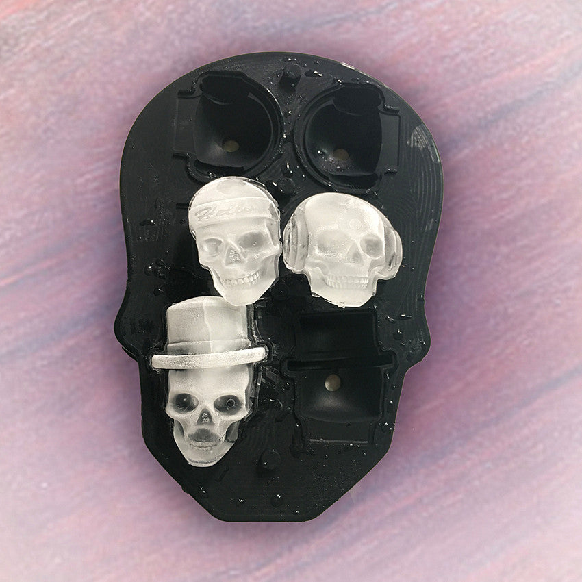 Creative 3D Mold Skull Silicone Ice Box Kitchen DealSniper.net