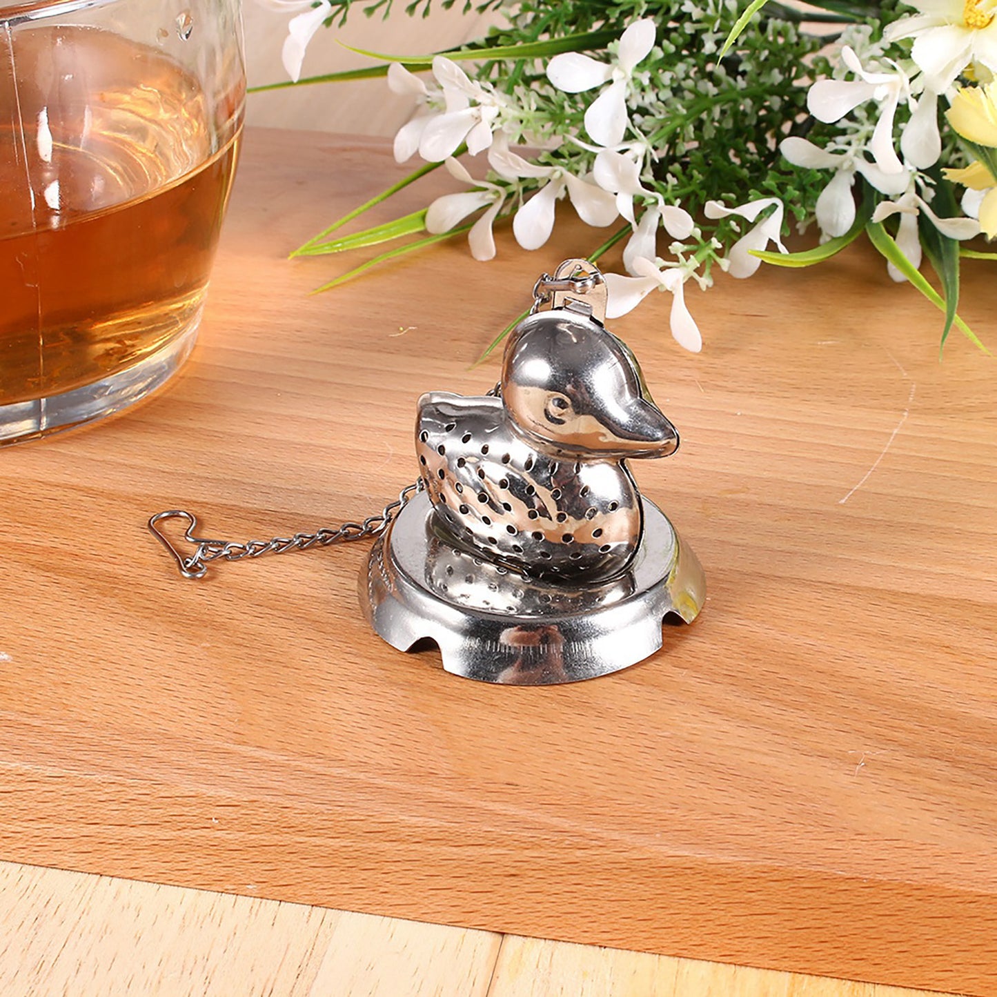 Stainless Steel Loose Tea Leaf Infuser Ball Strainer Filter Kitchen DealSniper.net