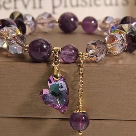Natural Amethyst New Chinese Bracelet Love Gem Jewelry DealSniper.net