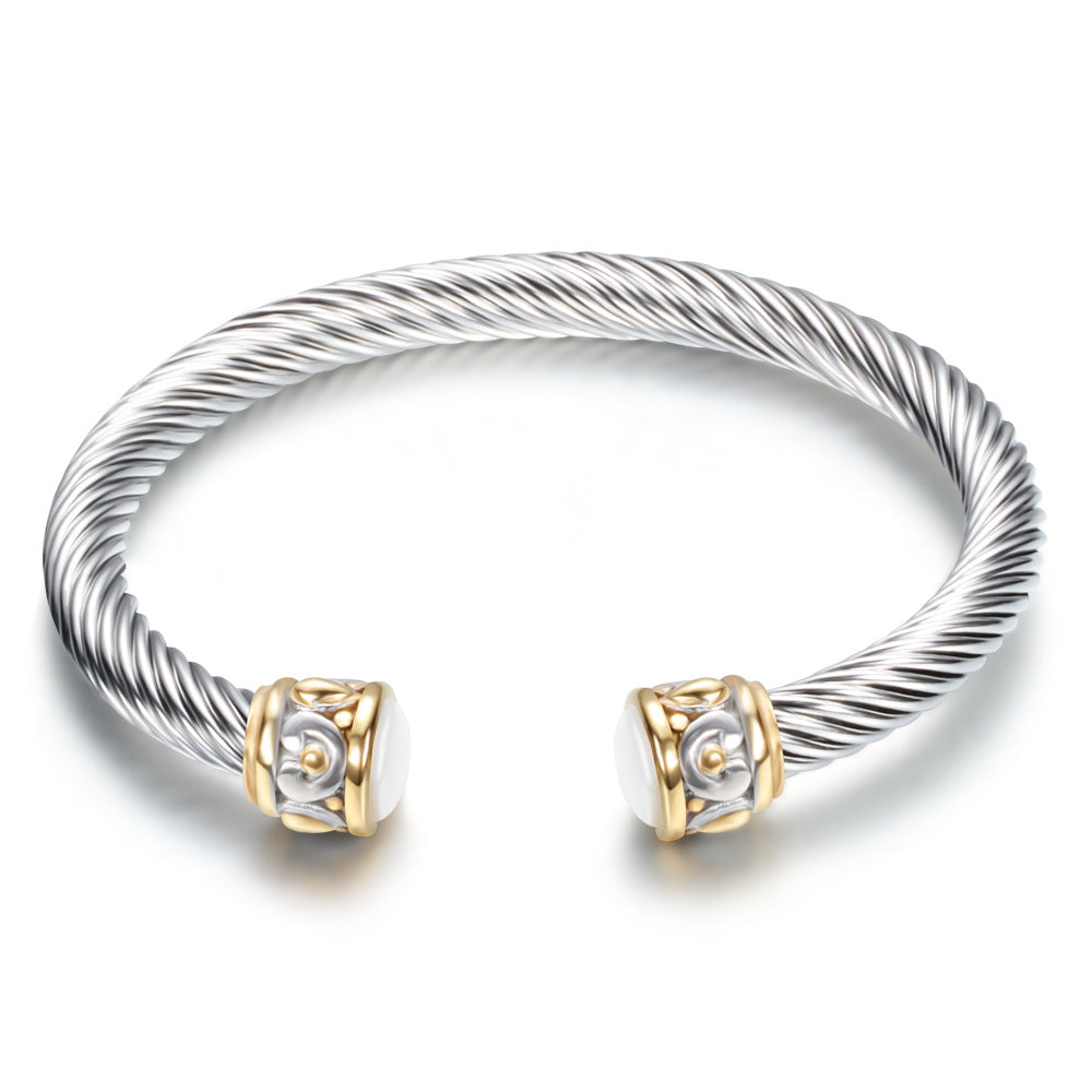Two-tone vintage gold bracelet Jewelry DealSniper.net Golden