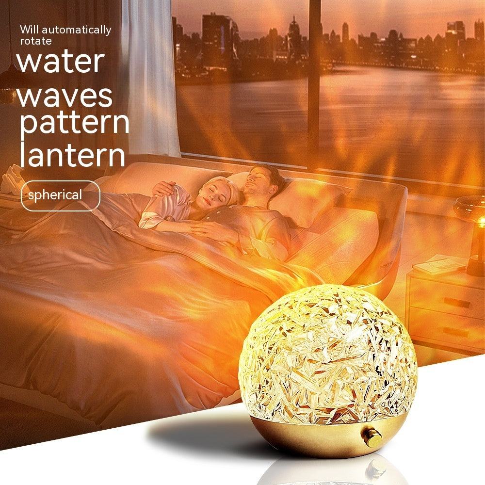 New Water Ripple Projector Night Light Crystal Mood Lamp Holidays DealSniper.net