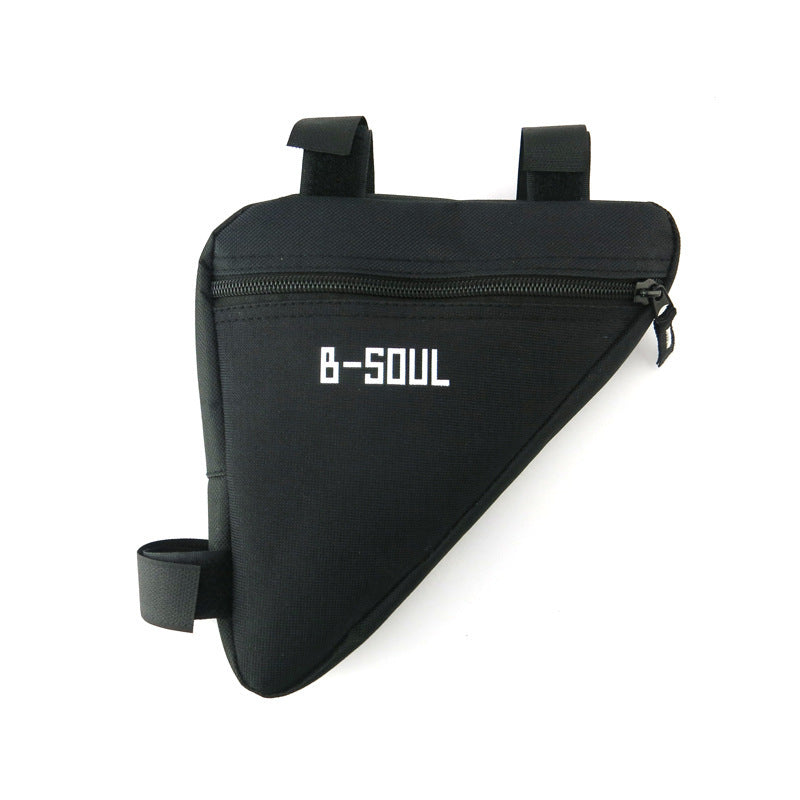 Saddle bag riding bicycle mountain bike bag triangle tool kit upper tube Outdoor DealSniper.net black