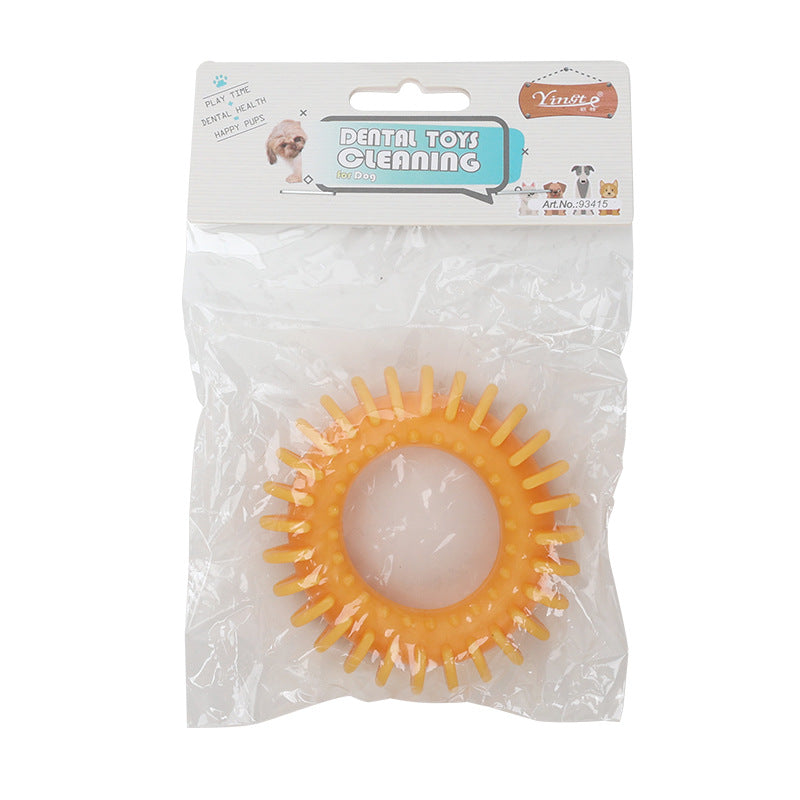 Pet Toy Cleaning Chewing Molar Bite-resistant Dog Pets dealsniper-net Yellow