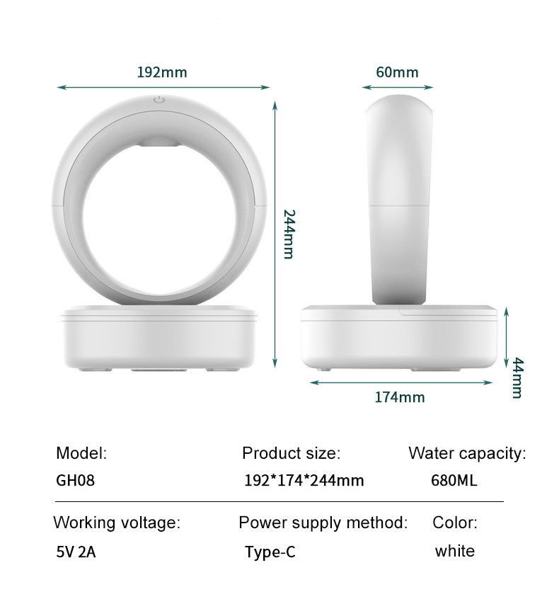 Anti-gravity Air Humidifier Mute Countercurrent Humidifier House DealSniper.net